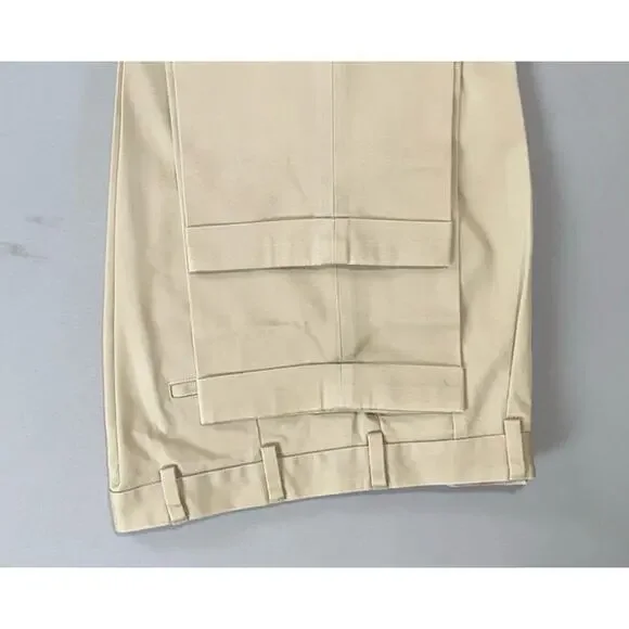 Brooks Brothers Pleated Elliot Advantage Chino Pants. Beige, Men's 34X32. EUC! - Picture 3 of 9